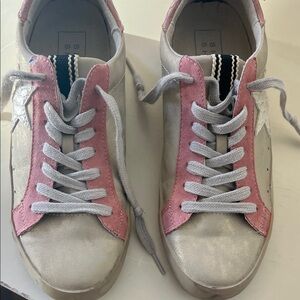 ShuShop Pink and gold Casual Sneakers